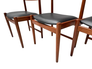 Four Mid-Century Modern Dining Room Chairs by Kurt Østervig for Sibast, 1960s